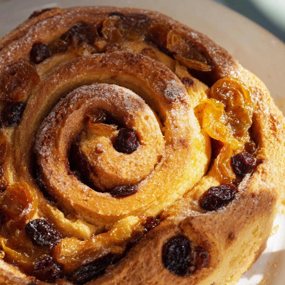 Imagery of toasted Homemade Cinnamon Swirl Raisin Bread, perfect with butter, a breakfast treat.