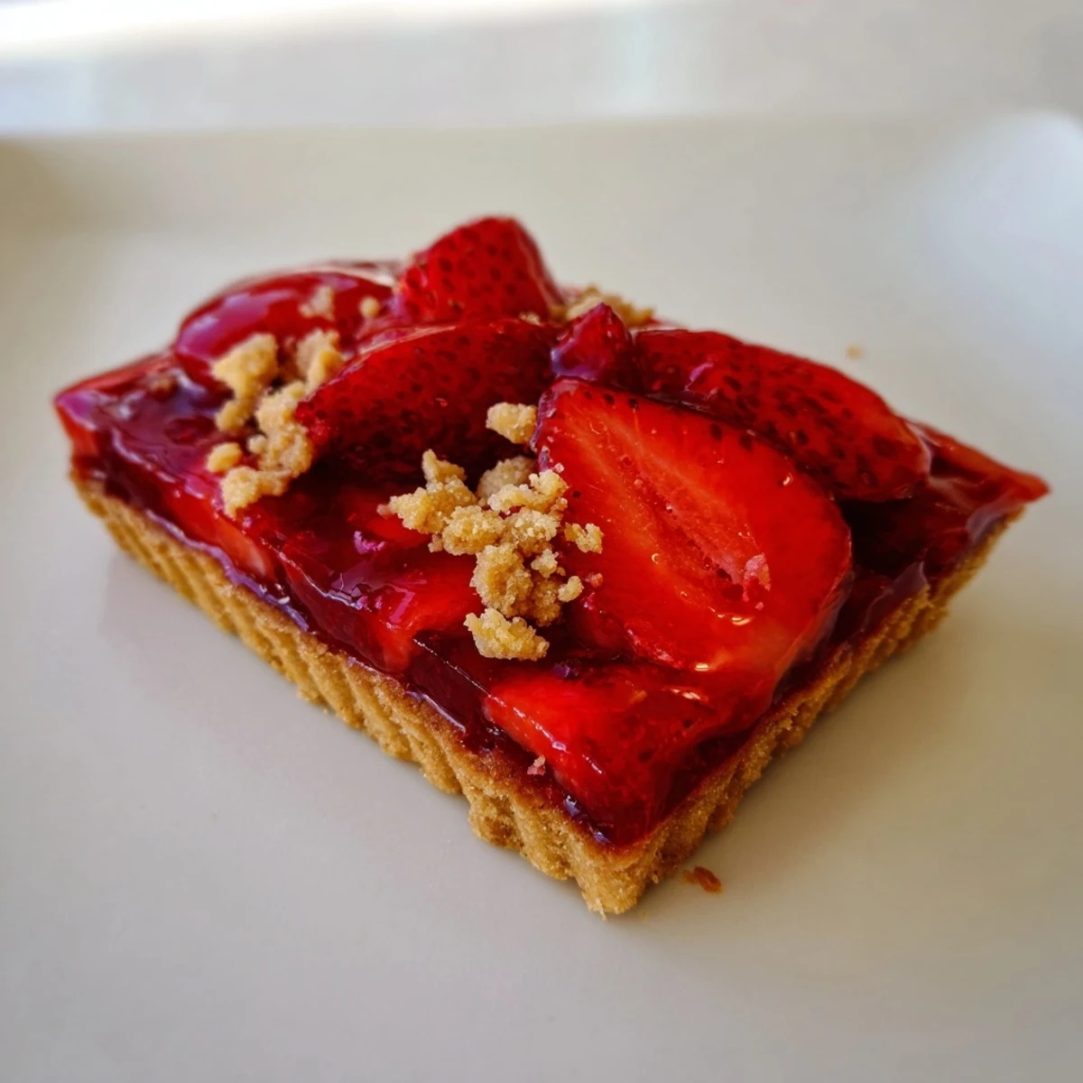 Homemade Strawberry Jam Squares