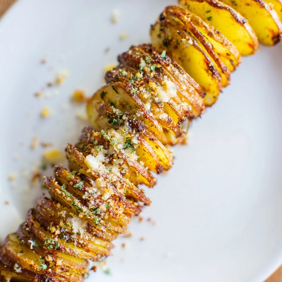 Freshly baked Tornado Potatoes, spiraled and glistening with savory seasonings, perfect for dipping.