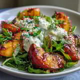 Grilled Peach Burrata Honey