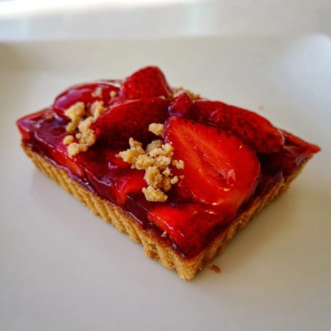 Homemade Strawberry Jam Squares