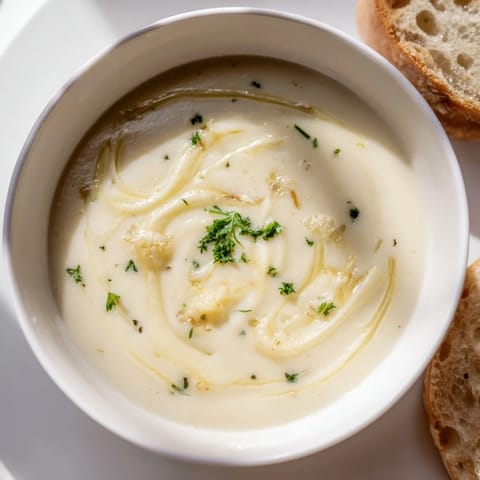 Creamy Garlic Bread Soup