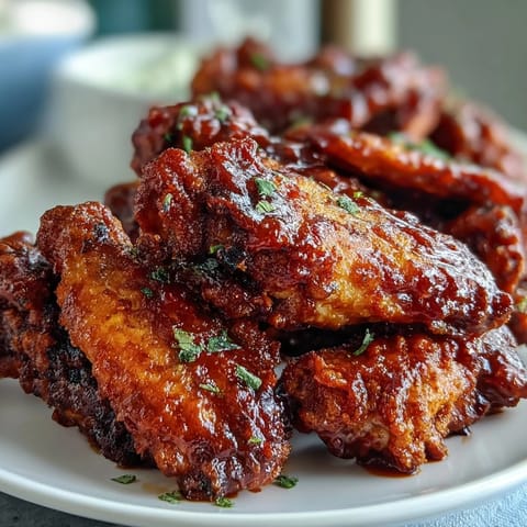 Hearty platter of deep-fried Fried Chicken Wings served with celery sticks and blue cheese dip.
