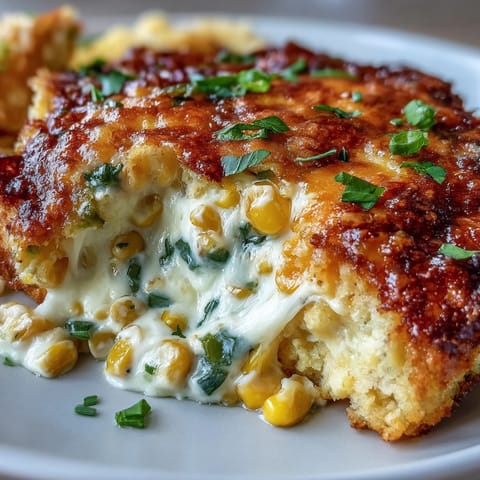 Creamy Crack Corn Dip with melted cheddar and jalapeños served warm with tortilla chips.