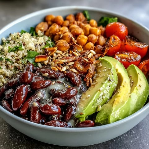 Three-Bean Power Bowl