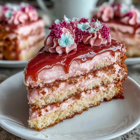 Mothers Day Pink Ombre Cake