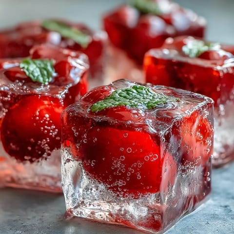 Sparkling yuzu water poured over translucent lychee agar jelly cubes, a refreshing summer dessert.