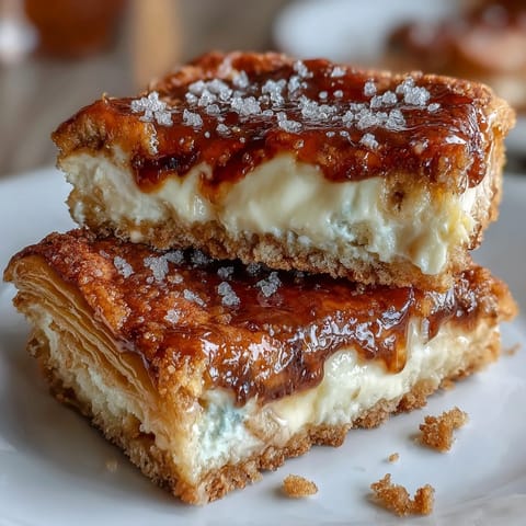 Golden brown Easy Cinco de Mayo Sopapilla Cheesecake Bars with cinnamon sugar.