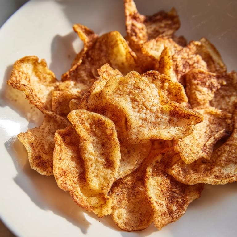 Heaping teaspoons of blended cottage cheese flattened into thin rounds and baked until edges turn golden and centers become delightfully crisp.