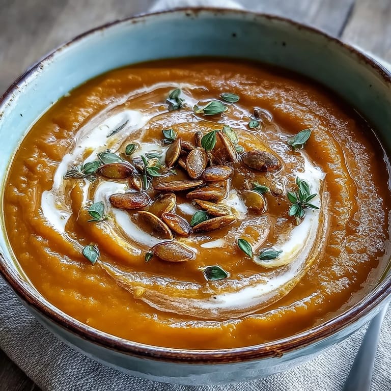 Steaming bowl of homemade Butternut Squash and Apple Soup featuring a velvety texture and warm spices.