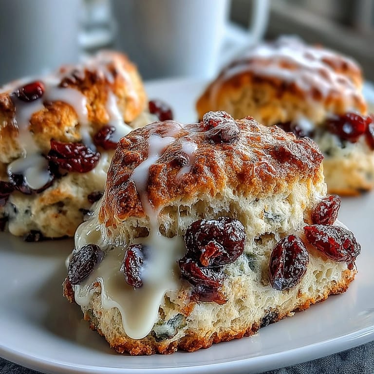 Bright lemon and juicy blueberry sourdough scones, freshly baked and ready to enjoy with coffee or tea.  