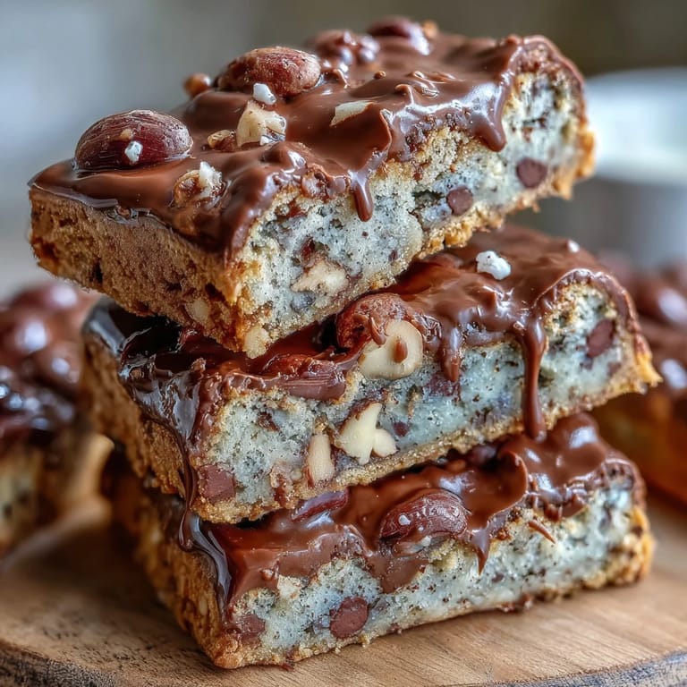 Soft and gooey cookie bars packed with Cadbury mini eggs and pastel M&Ms, ideal for spring celebrations.  