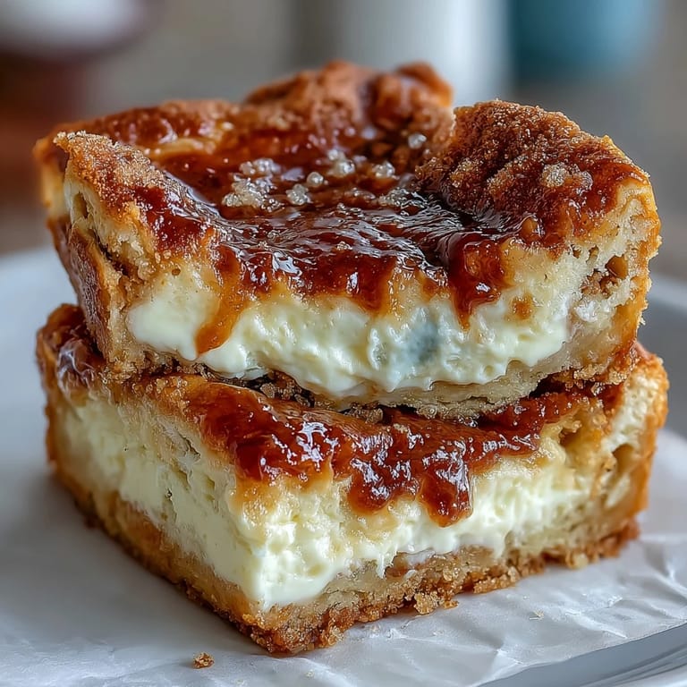 Sweet, creamy Easy Cinco de Mayo Sopapilla Cheesecake Bars ready to be sliced.