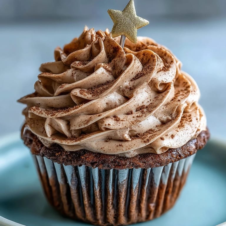 Velvety vanilla cupcakes crowned with rich, earthy terracotta-colored buttercream frosting perfected.