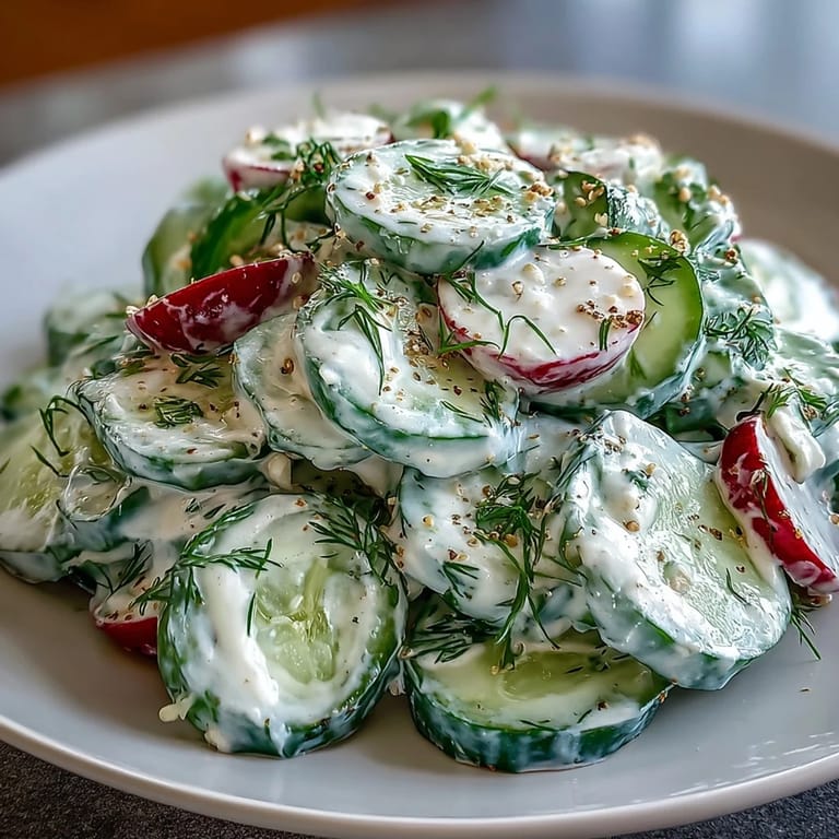 Refreshing Viral Cucumber Salad with Cream Cheese Everything Bagel, a perfect bright, savory side dish.